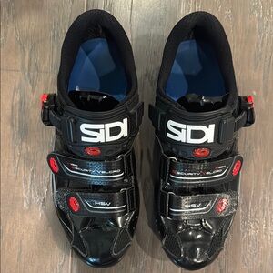 Women's Black SIDI clip biking shoes